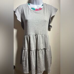 Francesca’s Collections Gray Layered Shirt Emory Park